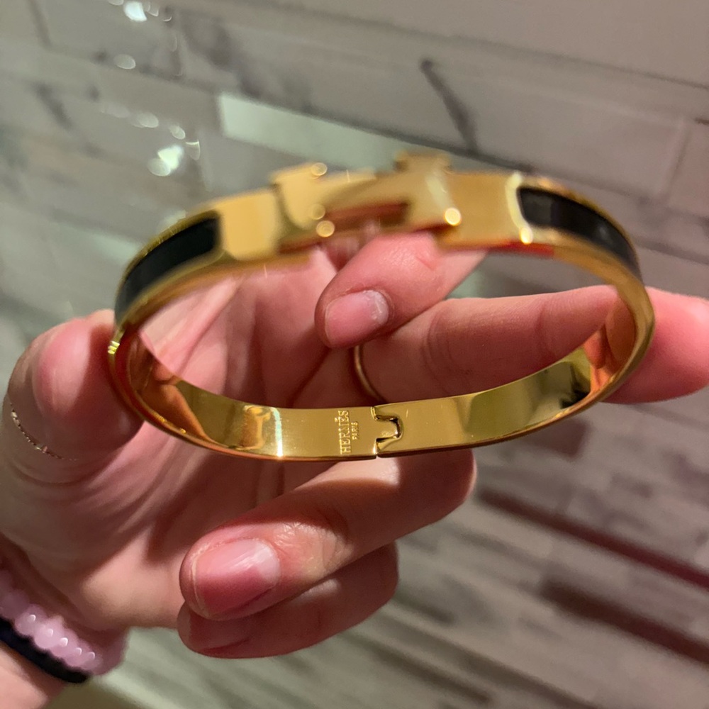 Hermes Gold and Black Bracelet - Picture 6 of 6